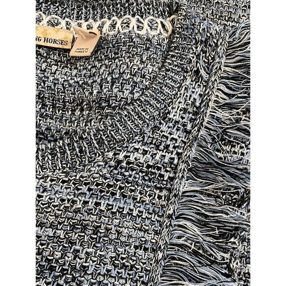 NEW Anthropologie Holding Horses Womens Small Fringed Sweater Dress - Picture 6 of 6